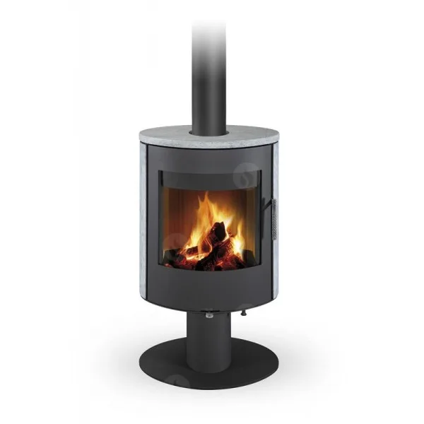 Poêle à bois OVALIS T pivotant Acier – Image 5