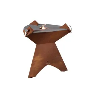 Plancha feu de bois Origine 1000 Corten | FINOPTIM